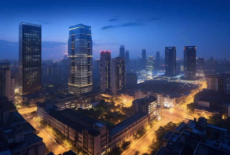 壮阔城市建筑夜晚风景全景拍摄,高清,摄影图,摄影图片,图片大全,摄影图免费下载